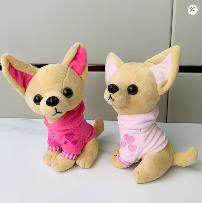 Chihuahua Toys 18cm Cartoon Stuffed Dog Doll Kids Toy