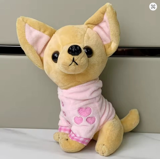 Chihuahua Toys 18cm Cartoon Stuffed Dog Doll Kids Toy