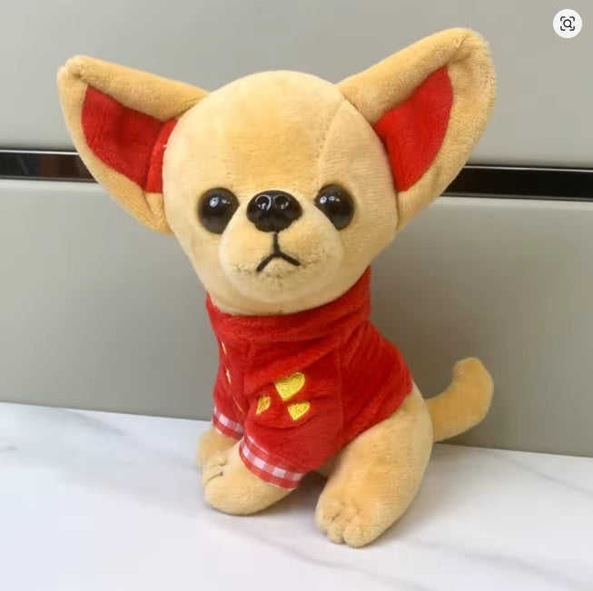 Chihuahua Toys 18cm Cartoon Stuffed Dog Doll Kids Toy